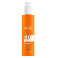 Купить: Avene SPF 50+ 200 мл спрей солнцезащитный для чувствительной кожи