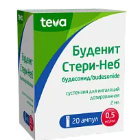 Купить: Буденит Стери-Неб суспензия д/инг доз 0,5мг/мл ампула 2мл №20