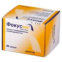 Купить: Фокусин 0,4 мг 90 шт капсулы с модифицированным высвобождением