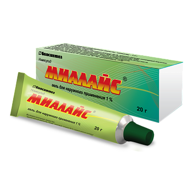 Купить Миалайс 1% 20 г гель для наружного применения