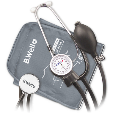 Купить B.Well MED-62 тонометр механический со стетоскопом и манжетой 22-42 см размер  M-L