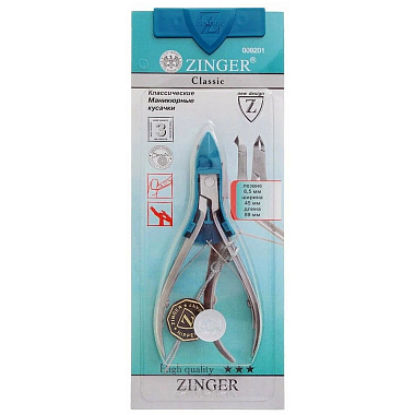 Купить Zinger кусачки для кутикул широкие ручная заточка