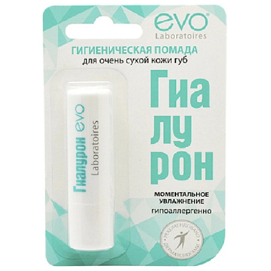 Купить Evo гиалурон 2,8 г помада гигиеническая для очень сухой кожи губ