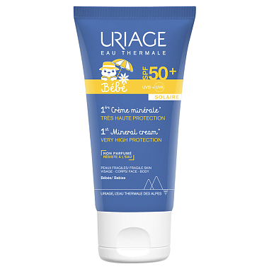 Купить Uriage Bebe Первый минеральный крем SPF50+, 50мл