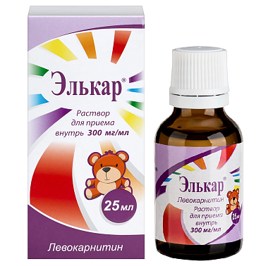 Купить Элькар 300 мг/мл 25 мл раствор для приема внутрь