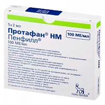Купить: Протафан НМ Пенфилл суспензия д/ п/к введ 100МЕ 3мл №5