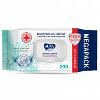 Купить: Aura 200 шт салфетки влажные для всей семьи с крышкой