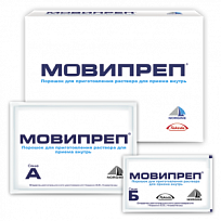 Купить: Мовипреп 2 шт саше А + 2 шт саше В порошок для приготовления раствора для приема внутрь