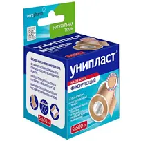 Купить: Унипласт  пластырь катушка 1 шт 2,5 см × 500 см  тканевая основа