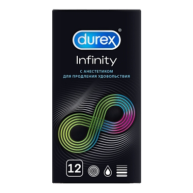 Купить Durex Infinity 12 шт презервативы с анестетиком