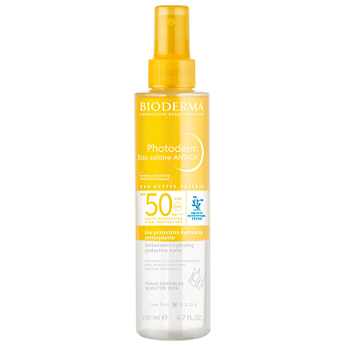 Купить Bioderma Photoderm SPF 50 200 мл спрей солнцезащитный антиоксидантный увлажняющий