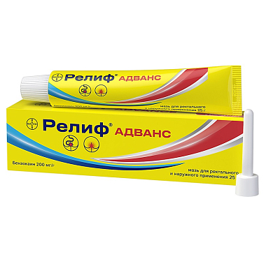 Купить Релиф Адванс 25 г мазь для ректального и наружного применения