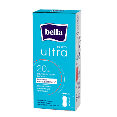 Купить Bella Panty Ultra normal 20 шт прокладки ежедневные размер M ультратонкие