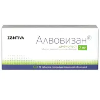 Купить: Алвовизан 2 мг 28 шт таблетки покрытые пленочной оболочкой