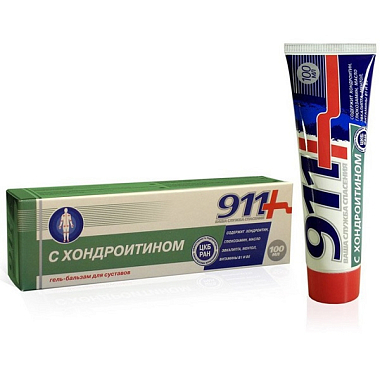 Купить 911 С хондроитином 100 мл гель-бальзам для суставов