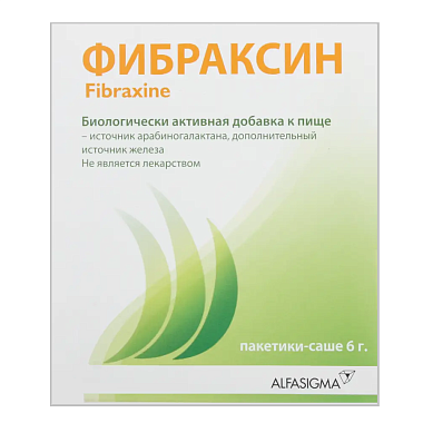 Купить Фибраксин 6 г 15 шт саше-пакеты