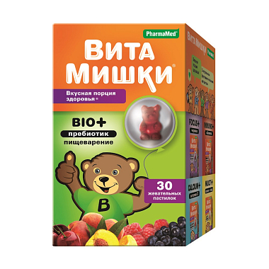 Купить ВитаМишки Био + 30 шт пастилки жевательные