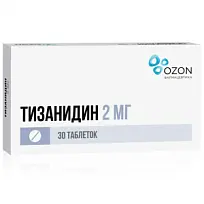Купить: Тизанидин 2 мг 30 шт таблетки
