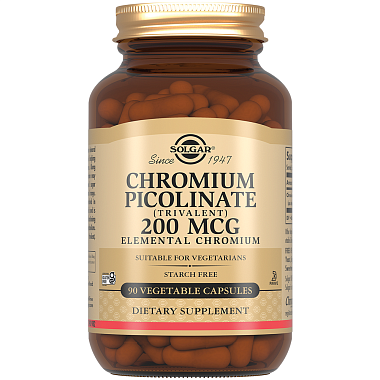 Купить Solgar Пиколинат хрома 200 мкг 90 шт капсулы