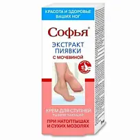 Купить: Софья 75 мл крем для ступней размягчающий с экстрактом пиявки и мочевиной