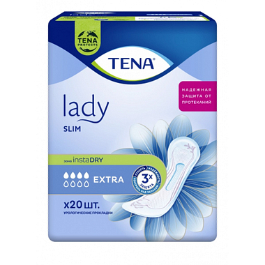 Купить Tena Lady Slim экстра 20 шт прокладки урологические