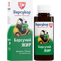 Купить: Барсукор Барсучий Жир 100 мл жидкость для внутреннего применения