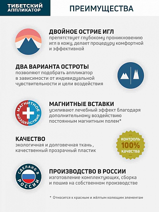 Купить Тибетский 41 см x 60 см аппликатор магнитный на мягкой подложке желтый