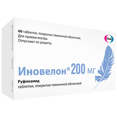 Купить Иновелон 200 мг 60 шт таблетки покрытые пленочной оболочкой