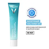 Купить: Vichy Mineral 89 40 мл гель-сорбет для лица увлажняющий матирующий 48ч