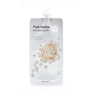 Купить Missha Pure Source Pocket Pack 10 мл маска для лица увлажняющая с эктрактом жемчуга