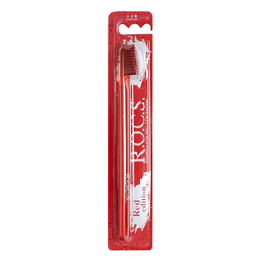 Купить Rocs Red Editon зубная щетка классическая средняя