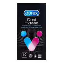 Купить: Durex Dual Extase 12 шт презервативы с анестетиком