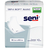 Купить Seni Soft Basic 10 шт пеленки одноразовые 60 см х 90 см 2 капли