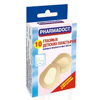 Купить: Pharmadoct 10 шт пластырь для глаз для детей телесный