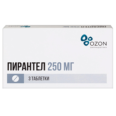Купить Пирантел 250 мг 3 шт таблетки