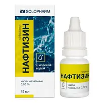 Купить: Нафтизин 0,05 % 15 мл капли назальные флакон-капельница