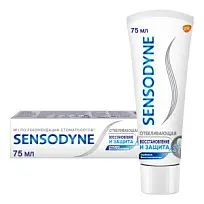 Купить: Sensodyne 75 мл зубная паста отбеливающая Восстановление и защита