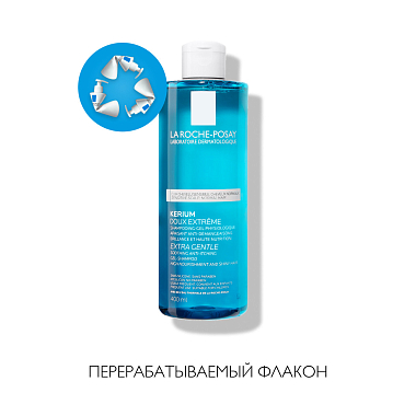 Купить La Roche-Posay Kerium 400 мл шампунь-гель мягкий физиологический  для волос и чувствительной кожи головы для взрослых и детей