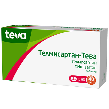 Купить Телмисартан-Тева 40 мг 90 шт таблетки