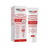 Купить: First Aid Спецбальзам 75 мл крем для тела с экстрактом пихты и муравьиным спиртом
