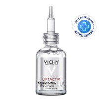 Купить: Vichy LiftActiv Hyaluronic 30 мл сыворотка-филлер антивозрастная гиалуроновая  для кожи лица и шеи с витамином С пролонгированного действия
