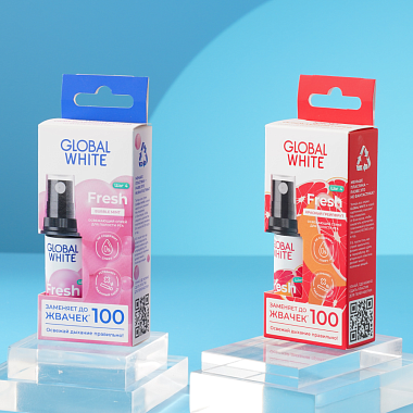 Купить Global White 15 мл спрей для полости рта освежающий красный грейпфрут
