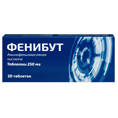 Купить Фенибут 250 мг 20 шт таблетки