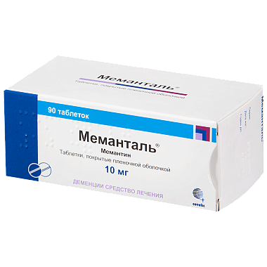 Купить Меманталь 10 мг 90 шт таблетки покрытые пленочной оболочкой