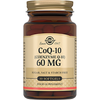 Купить: Solgar Коэнзим Q-10 60 мг 30 шт капсулы