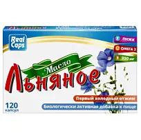 Купить: Масло Льняное Реалкапс 250 мг 120 шт капсулы