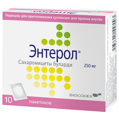 Купить Энтерол 250 мг 10 шт порошок для приготовления суспензии для приема внутрь