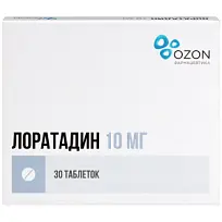 Купить: Лоратадин 10 мг 30 шт таблетки