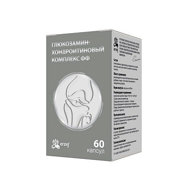 Купить Глюкозамин-хондроитиновый комплекс фф 400 мг 60 шт капсулы