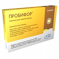 Купить: Пробифор 500 млн КОЕ 6 шт порошок для приема внутрь пакетики